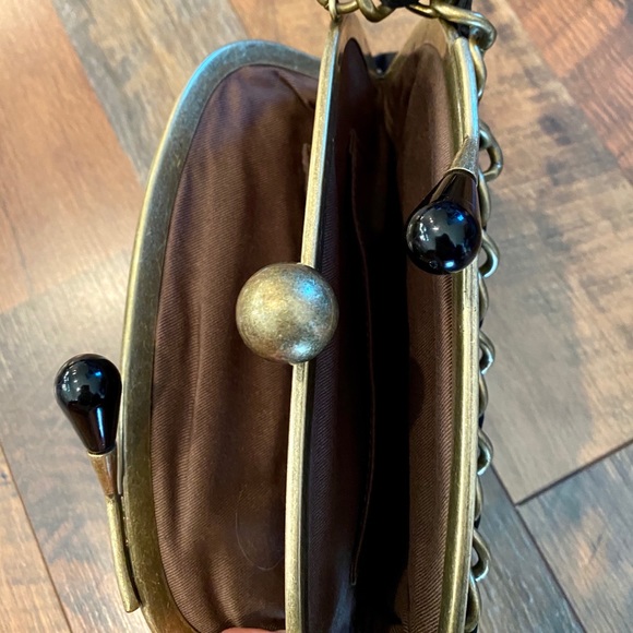 J.CREW Double Clasp 100% Silk Bag - Picture 2 of 8